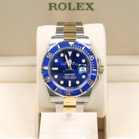 rolex blue gold submariner|Rolex blue submariner 2022.